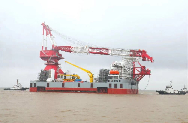 ZPMC-2500T wind turbine installation vessels